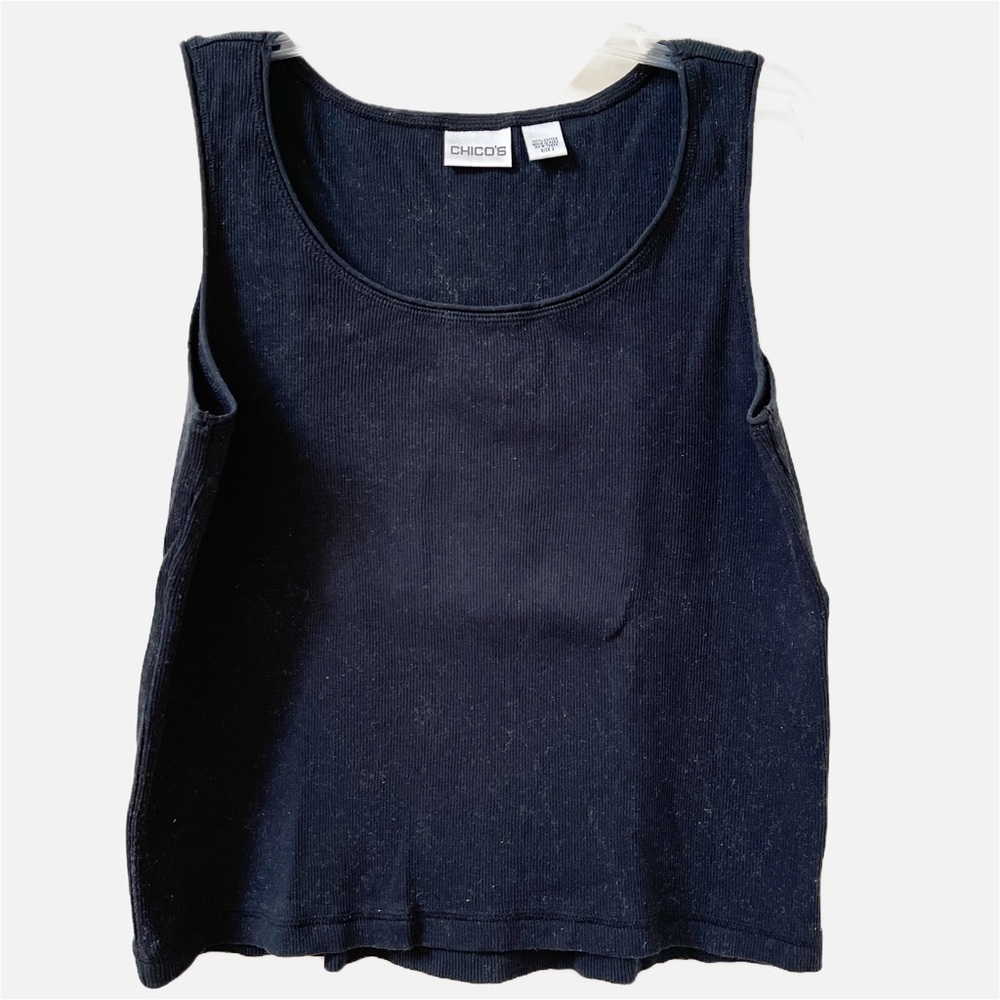 CHICO'S Sleeveless Knit Shell Top Size Medium